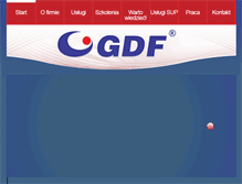 Tablet Screenshot of gdf.com.pl