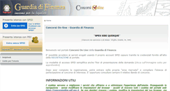 Desktop Screenshot of concorsionline.gdf.gov.it